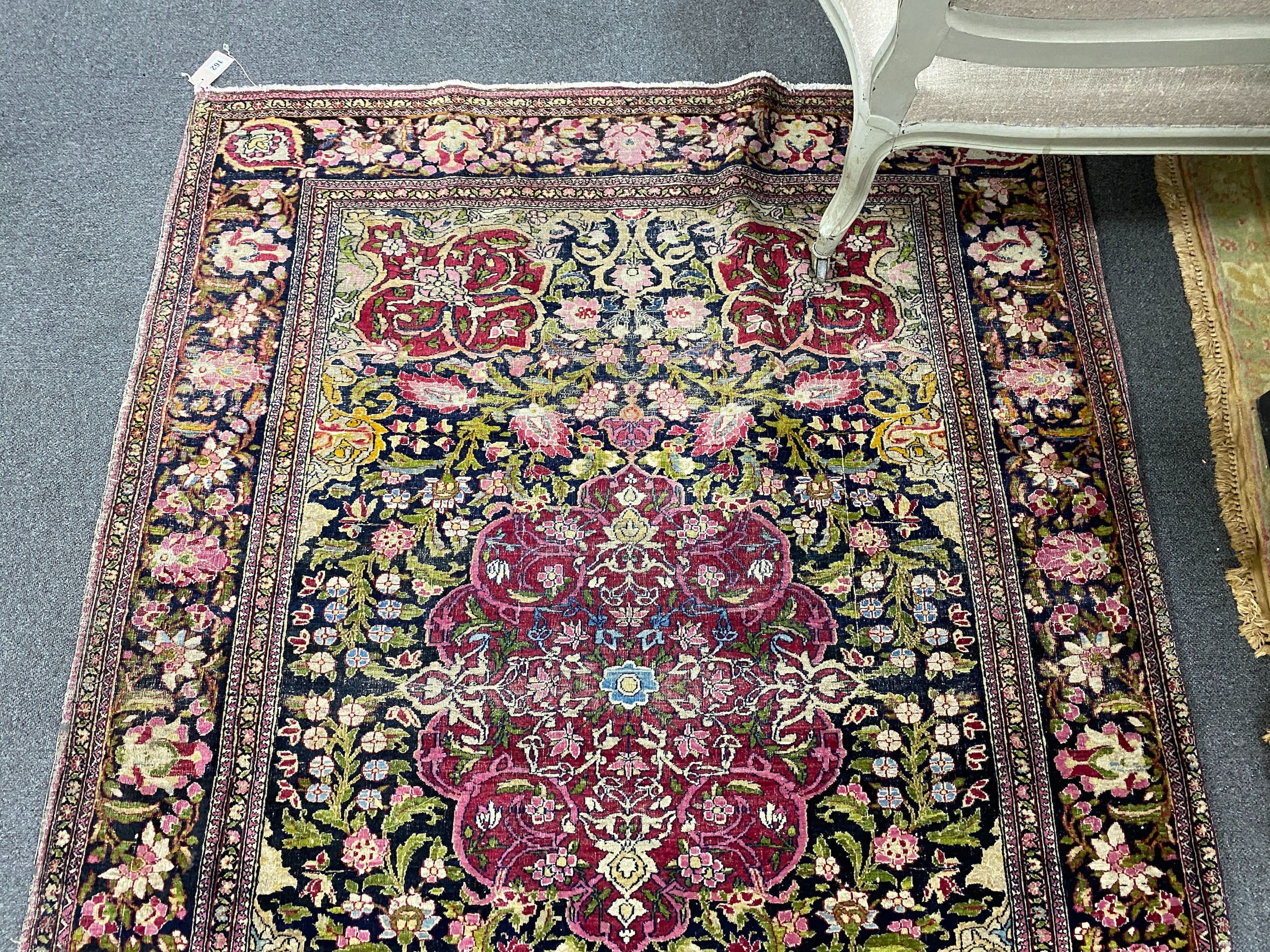 A North West Persian blue ground rug, 192 x 138cm